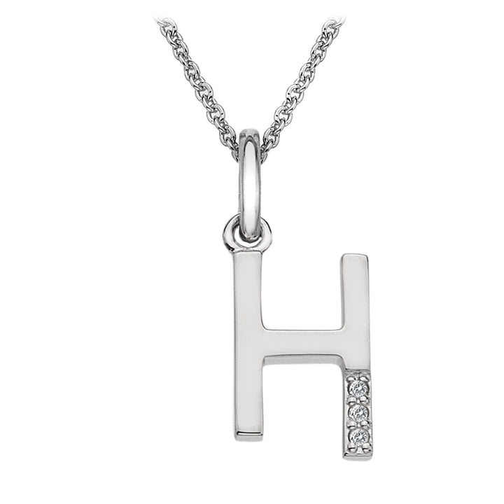 Hot Diamonds Silver Initials A-Z Necklaces