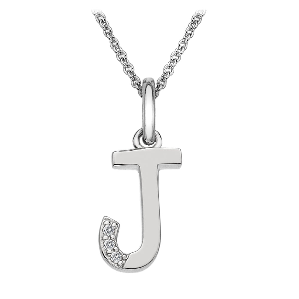 Hot Diamonds Silver Initials A-Z Necklaces