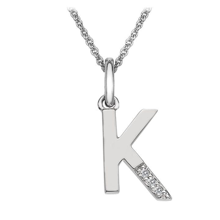 Hot Diamonds Silver Initials A-Z Necklaces