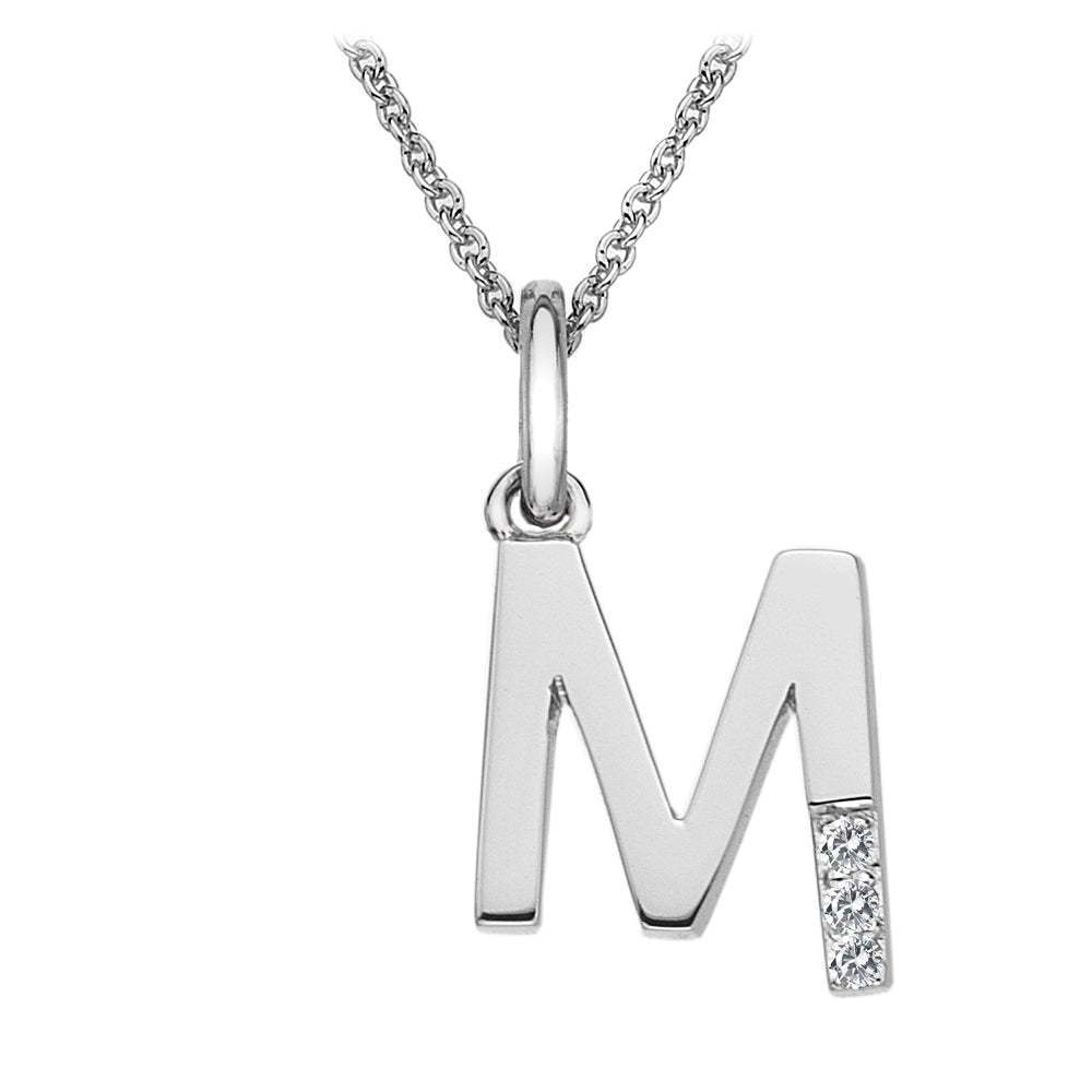 Hot Diamonds Silver Initials A-Z Necklaces