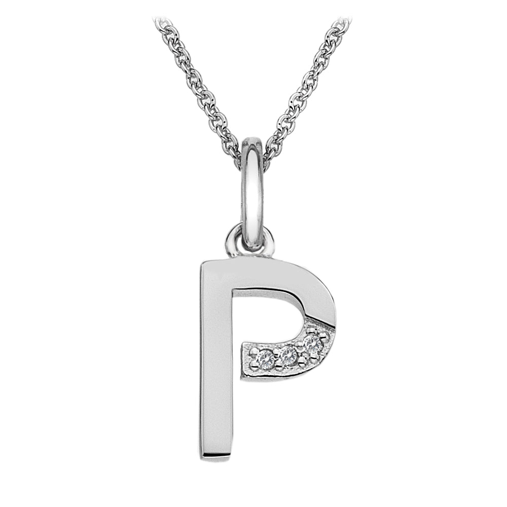 Hot Diamonds Silver Initials A-Z Necklaces