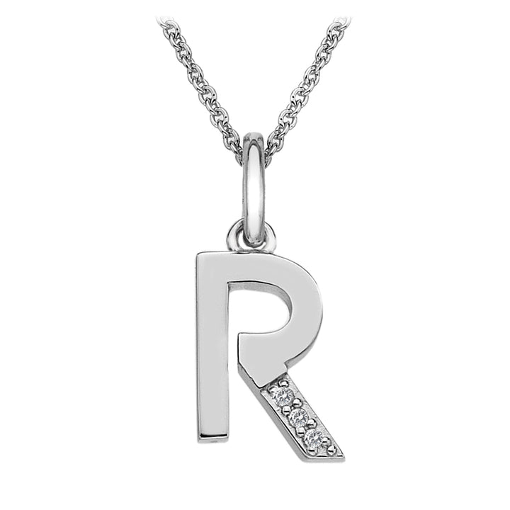 Hot Diamonds Silver Initials A-Z Necklaces