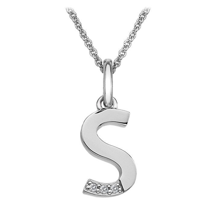 Hot Diamonds Silver Initials A-Z Necklaces