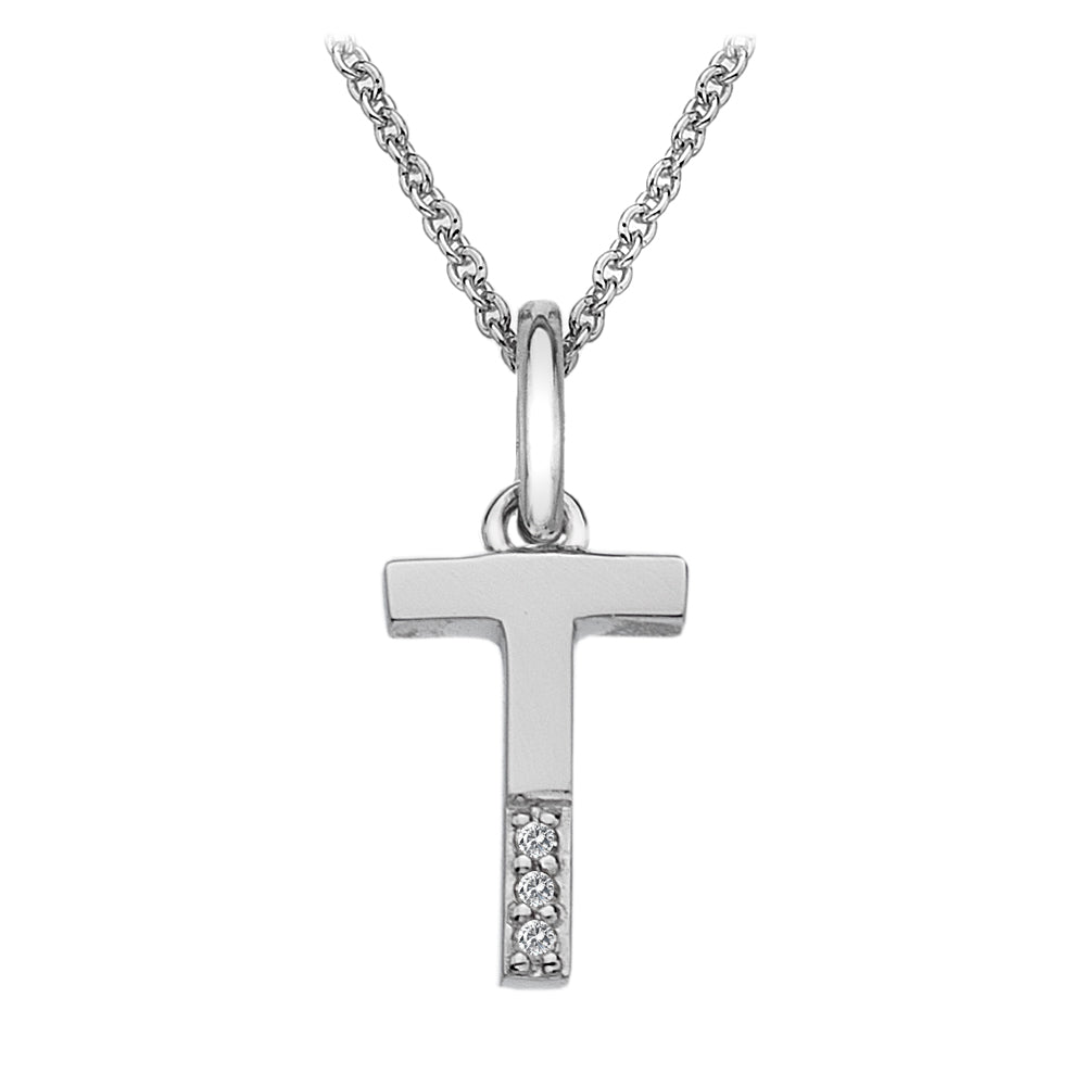 Hot Diamonds Silver Initials A-Z Necklaces