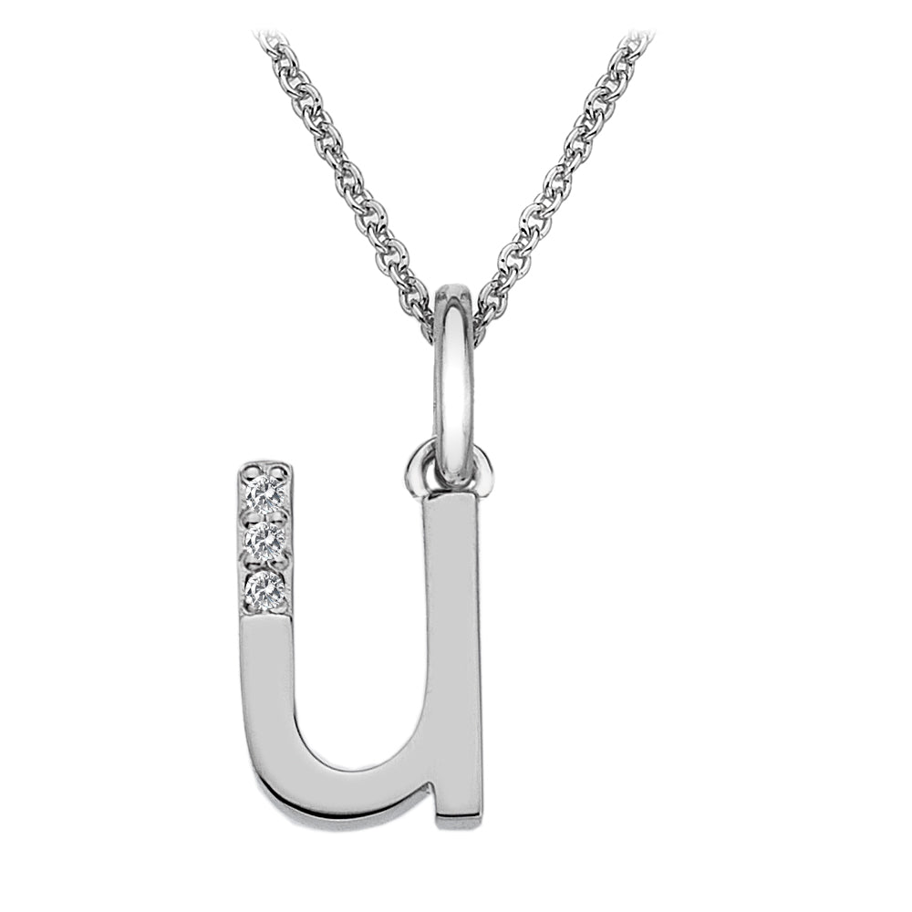 Hot Diamonds Silver Initials A-Z Necklaces