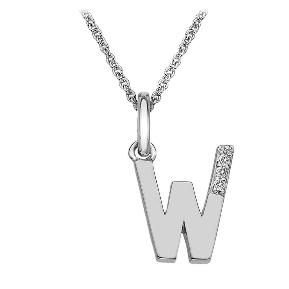 Hot Diamonds Silver Initials A-Z Necklaces