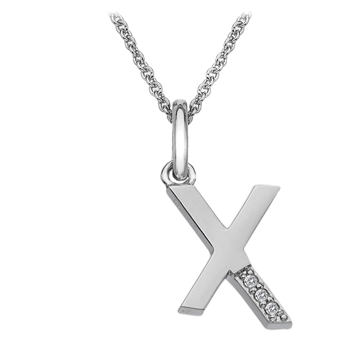 Hot Diamonds Silver Initials A-Z Necklaces