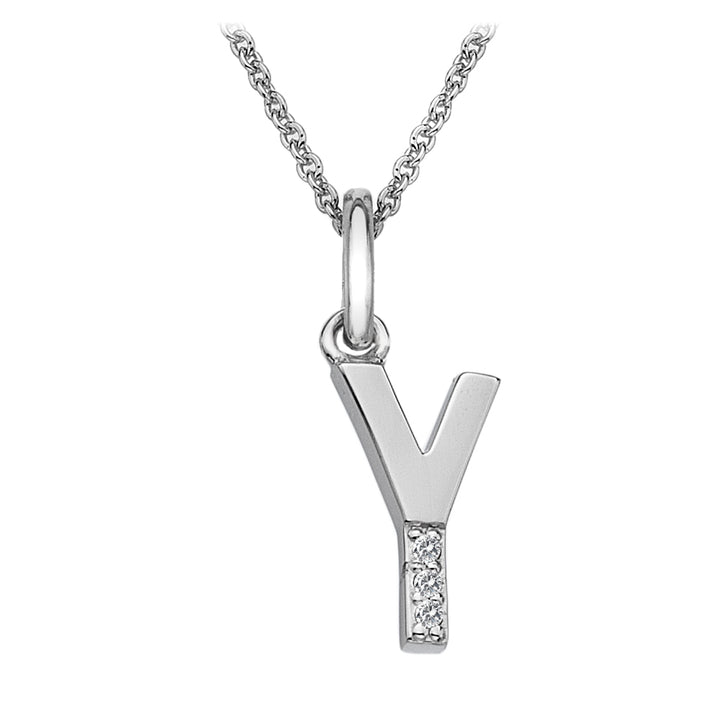 Hot Diamonds Silver Initials A-Z Necklaces