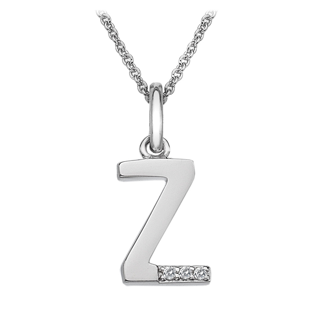 Hot Diamonds Silver Initials A-Z Necklaces