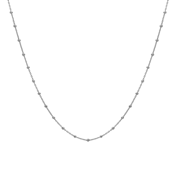 Hot Diamonds Silver Intermittent Bead Cable Chain Choker