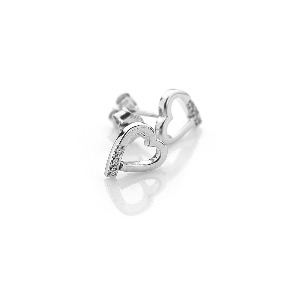 Hot Diamonds Silver Romantic Heart Earrings