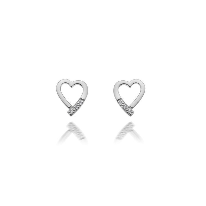 Hot Diamonds Silver Romantic Heart Earrings