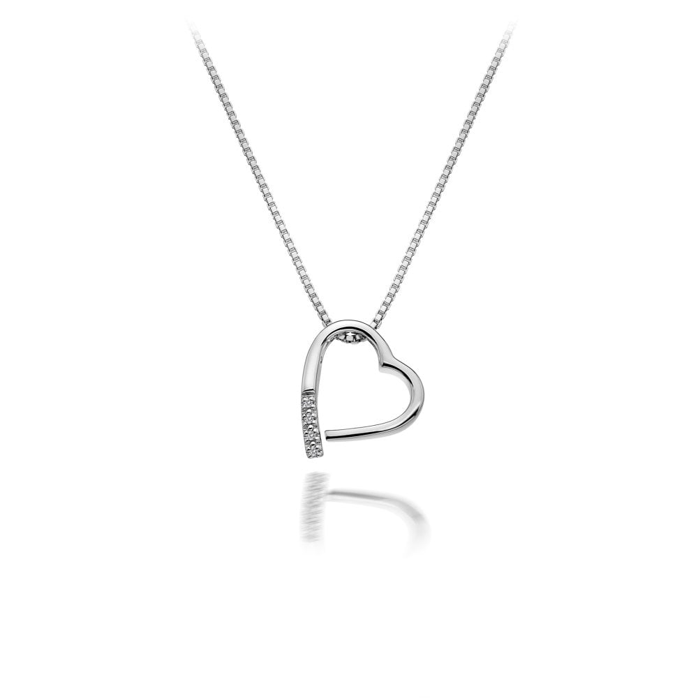 Hot Diamonds Silver Romantic Heart Necklace