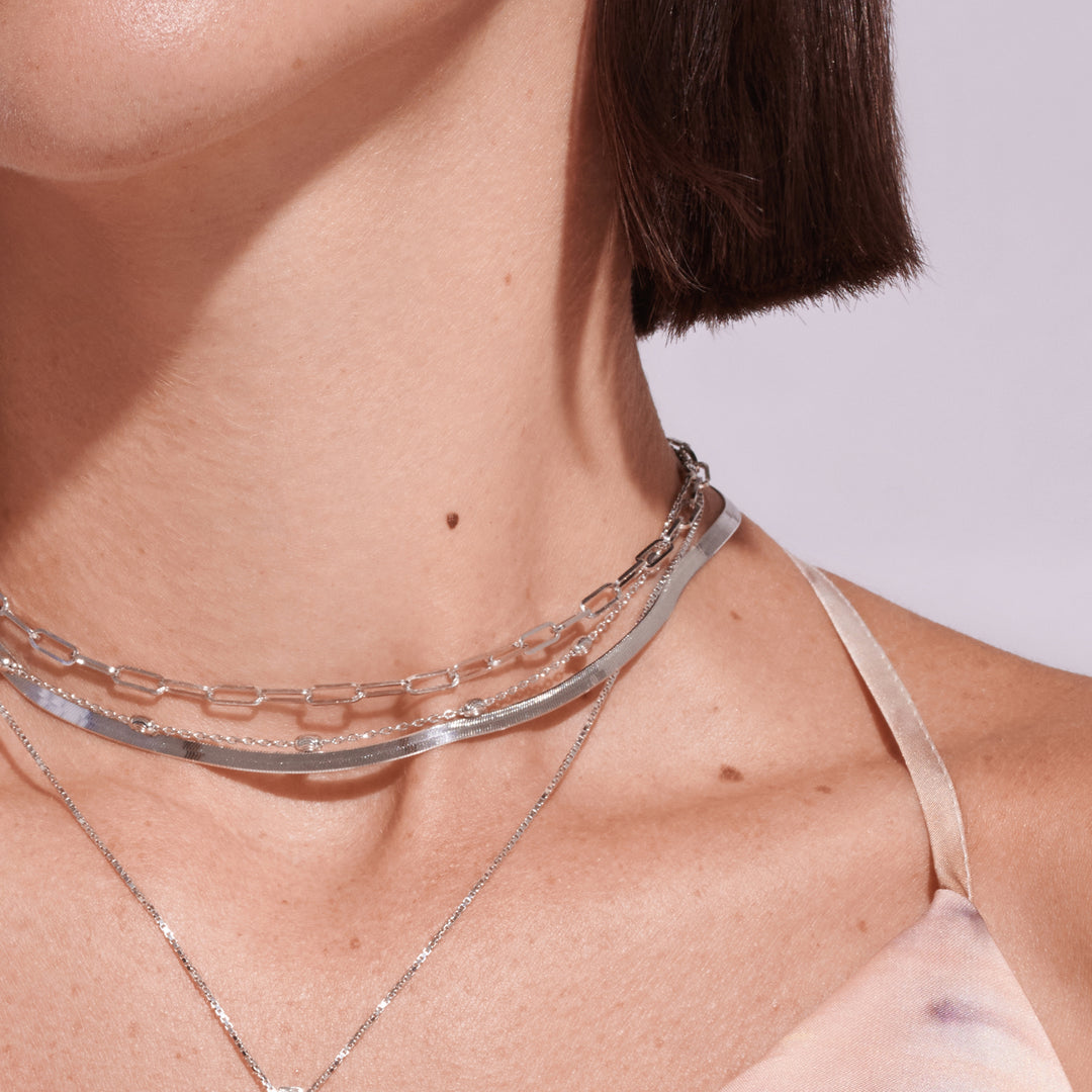 Hot Diamonds Silver Snake Chain Necklace