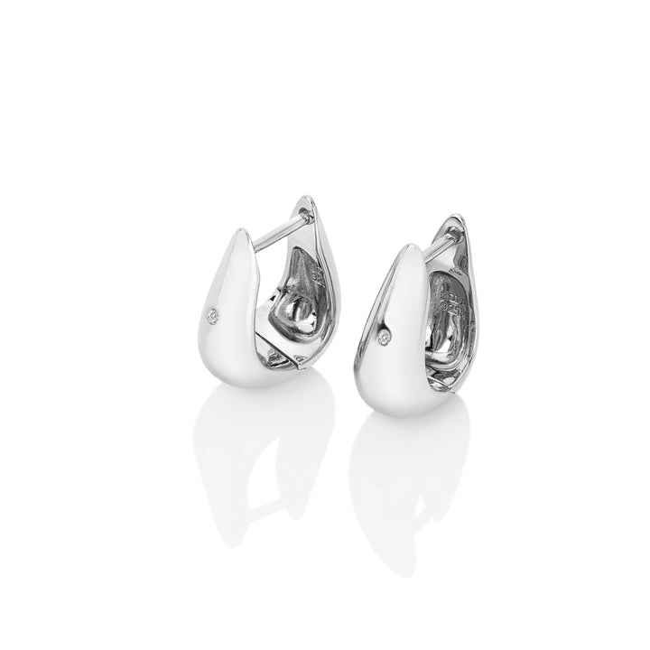 Hot Diamonds Silver Soul Huggie Earrings