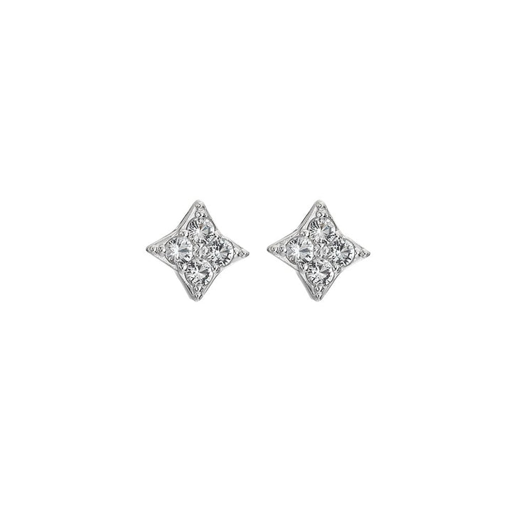 Hot Diamonds Silver Squared Triangle Earrings