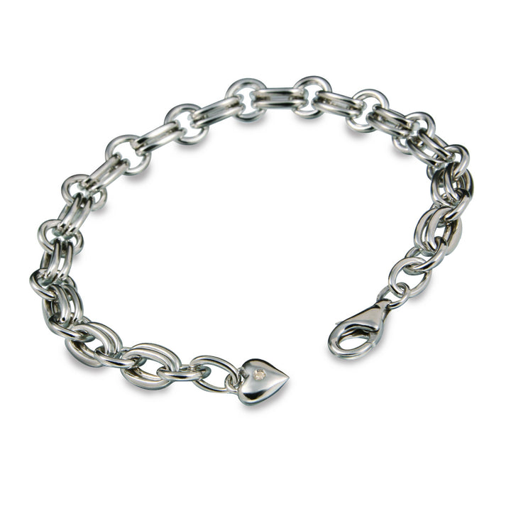 Hot Diamonds Silver Statement Bracelet