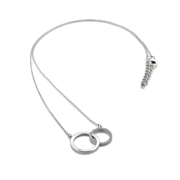 Hot Diamonds Silver Striking Circle Necklace & Bracelet Set