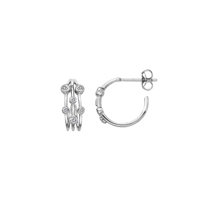 Hot Diamonds Silver Tender Statement Earrings