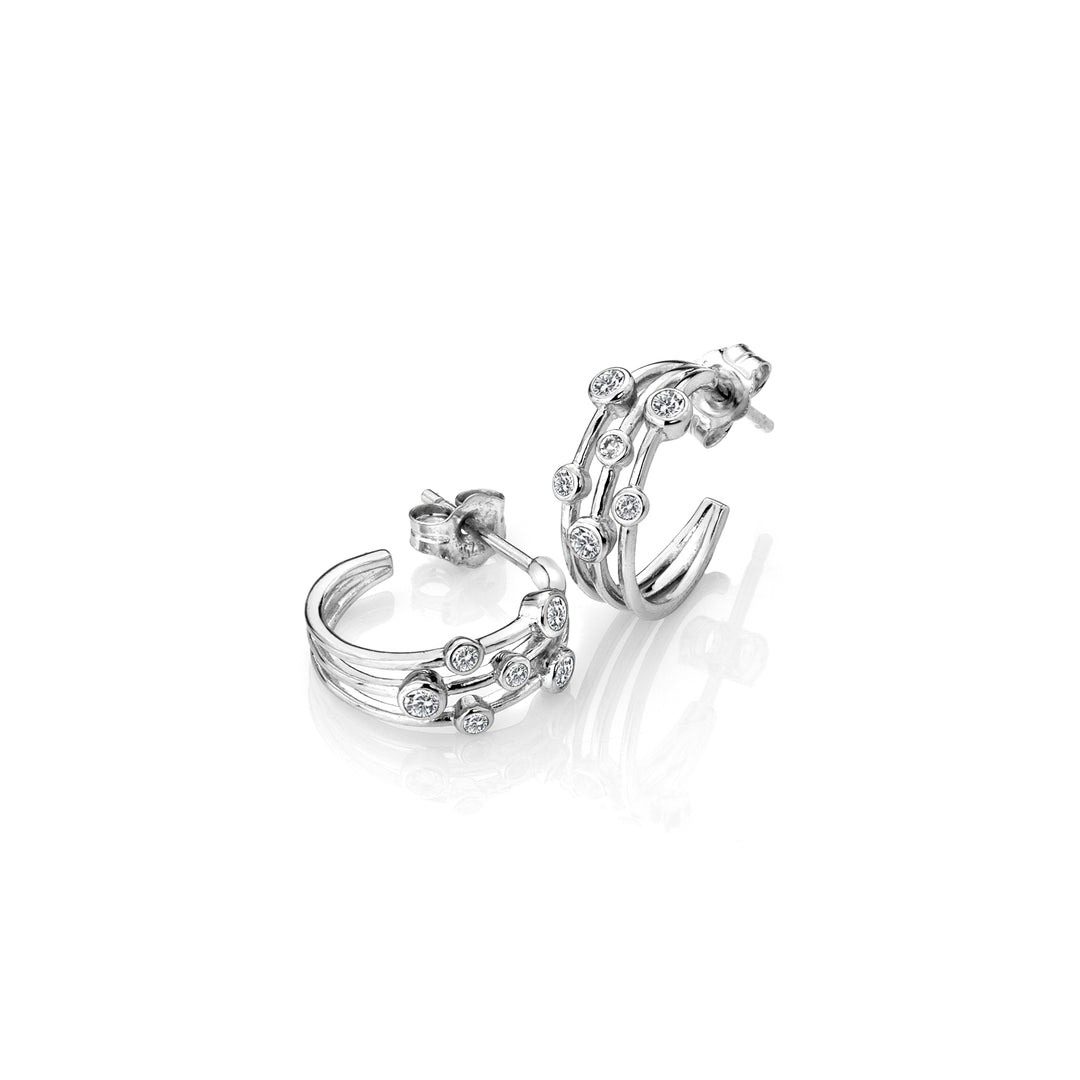 Hot Diamonds Silver Tender Statement Earrings