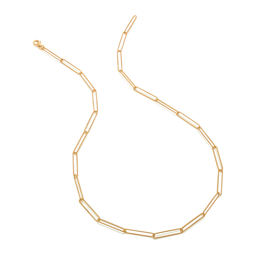 Hot Diamonds X Jac Jossa Gold Embrace Twisted Wired Chain 50cm