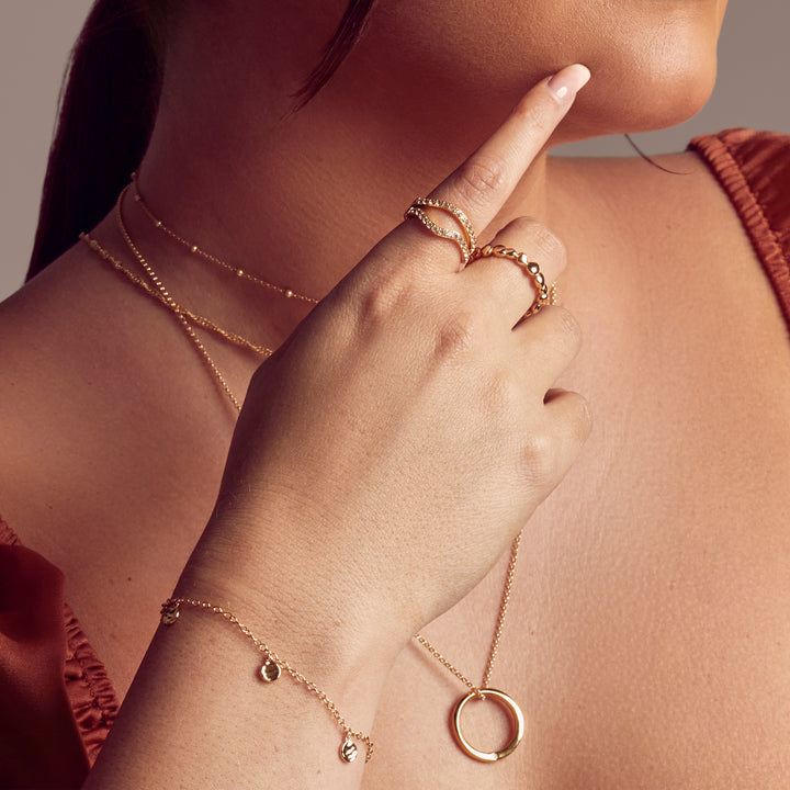 Hot Diamonds X Jac Jossa Gold Lunar Bracelet