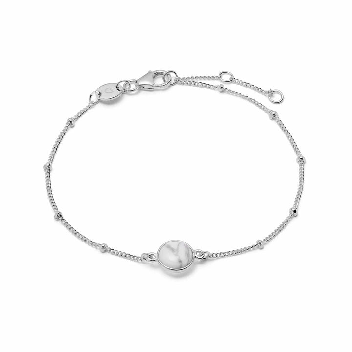 Daisy London Sterling Silver Howlite Healing Bracelet