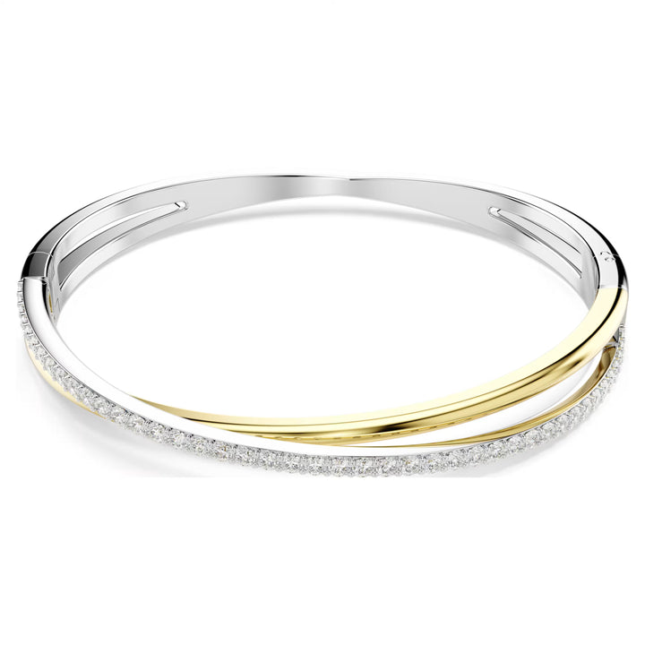 Swarovski Silver & Gold Hyperbola Bangle