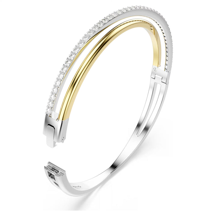 Swarovski Silver & Gold Hyperbola Bangle