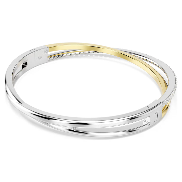 Swarovski Silver & Gold Hyperbola Bangle