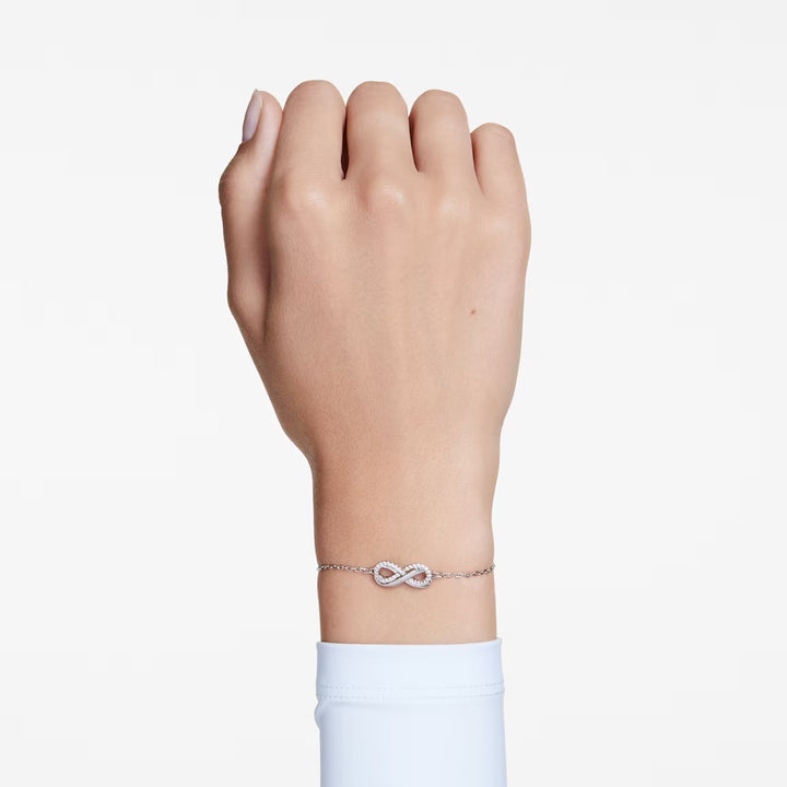 Swarovski Silver Hyperbola Infinity Intertwined Bracelet