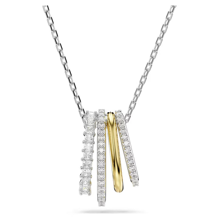 Swarovski Silver and Gold Hyperbola Necklace