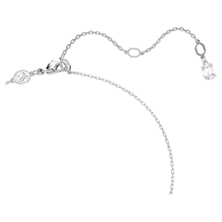 Swarovski Silver Hyperbola Pave Infinity Necklace