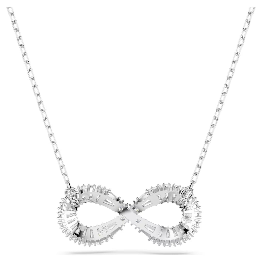 Swarovski Silver Hyperbola Pave Infinity Necklace