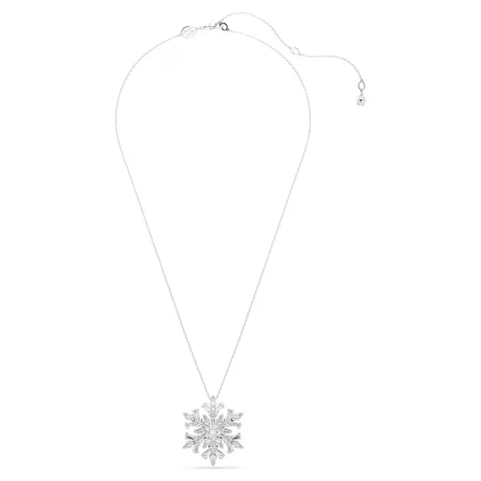 Swarovski Silver Idyllia Snowflake Brooch & Pendant Necklace