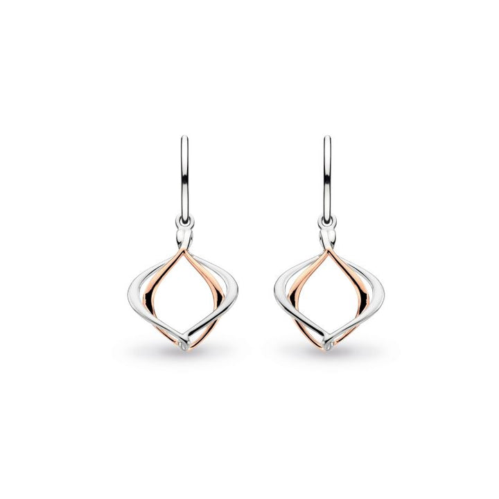 Kit Heath Silver Alicia Rose Petite Drop Earrings