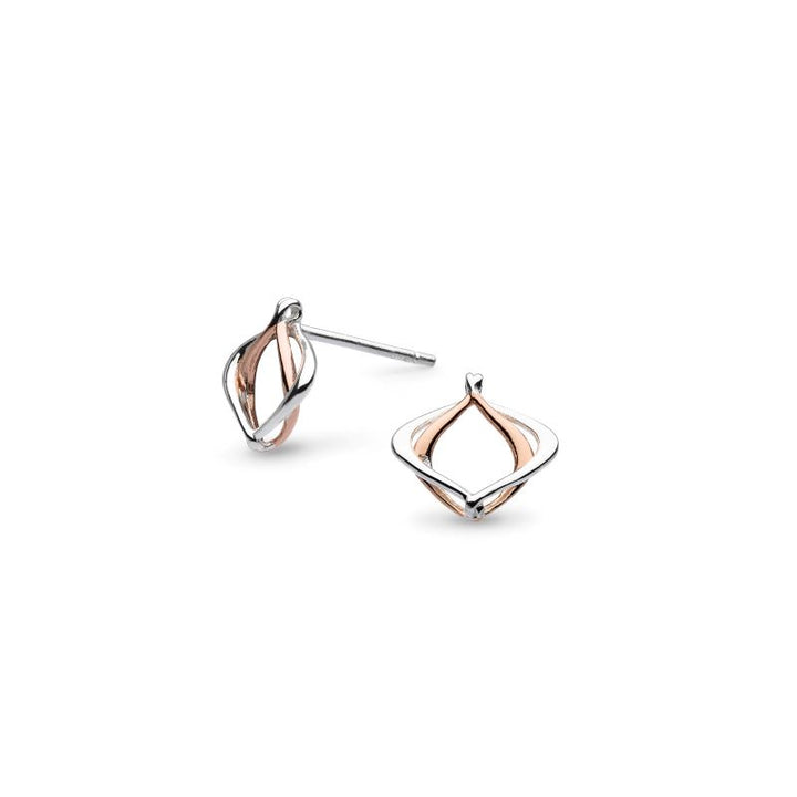 Kit Heath Silver Alicia Rose Petite Stud Earrings