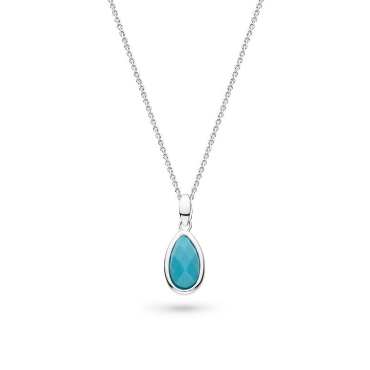 Kit Heath Silver Coast Pebble Azure Gemstone Necklace