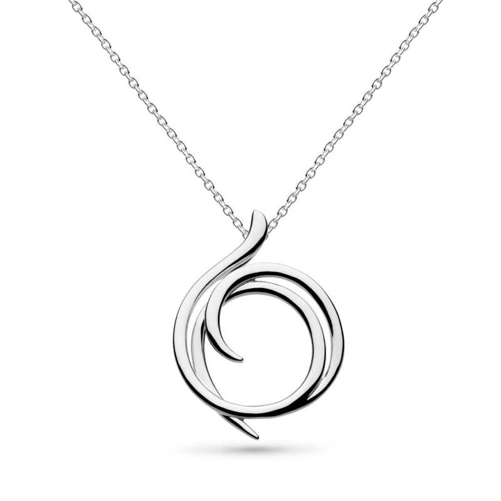 Kit Heath Silver Entwine Helix Wrap Necklace