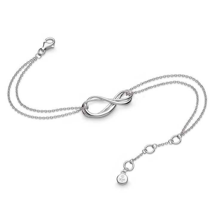 Kit Heath Silver Infinity Double Chain Bracelet