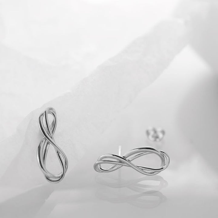 Kit Heath Silver Infinity Stud Earrings