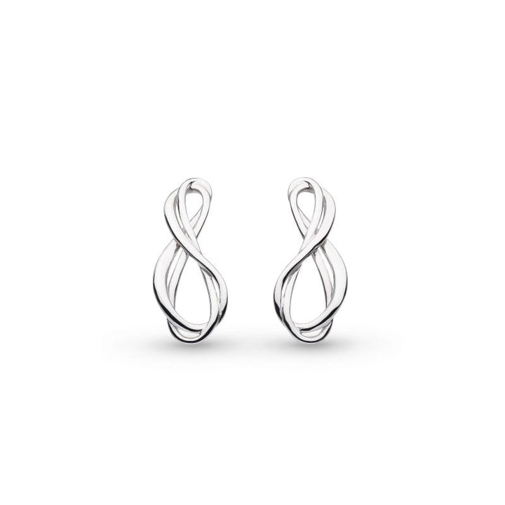 Kit Heath Silver Infinity Stud Earrings