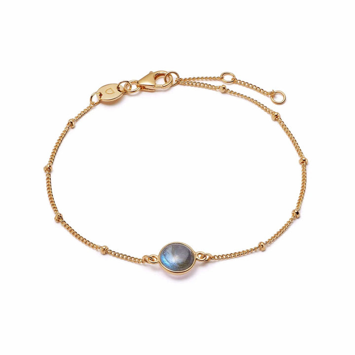 Daisy London 18ct Gold Plate Labradorite Healing Bracelet