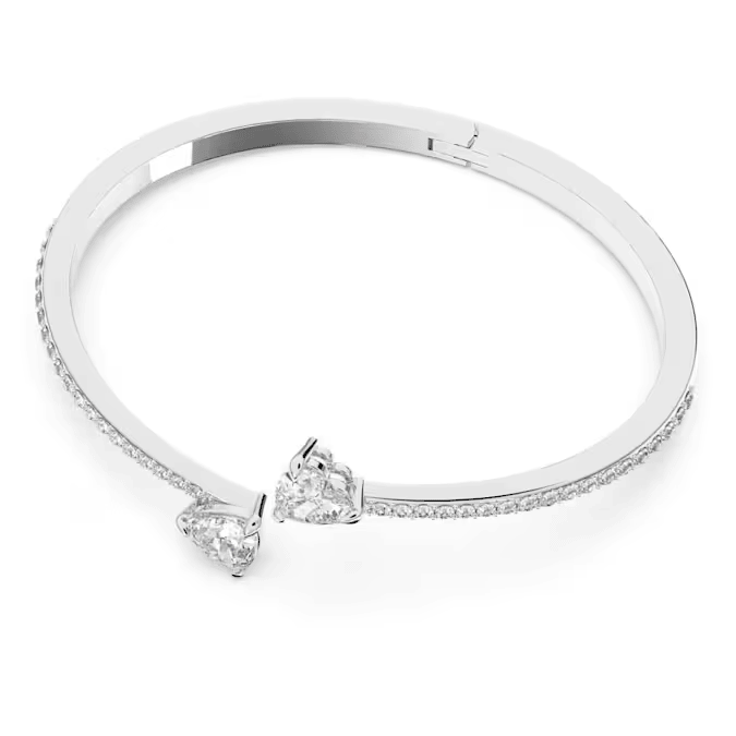 Swarovski Silver Mesmera Heart Bangle