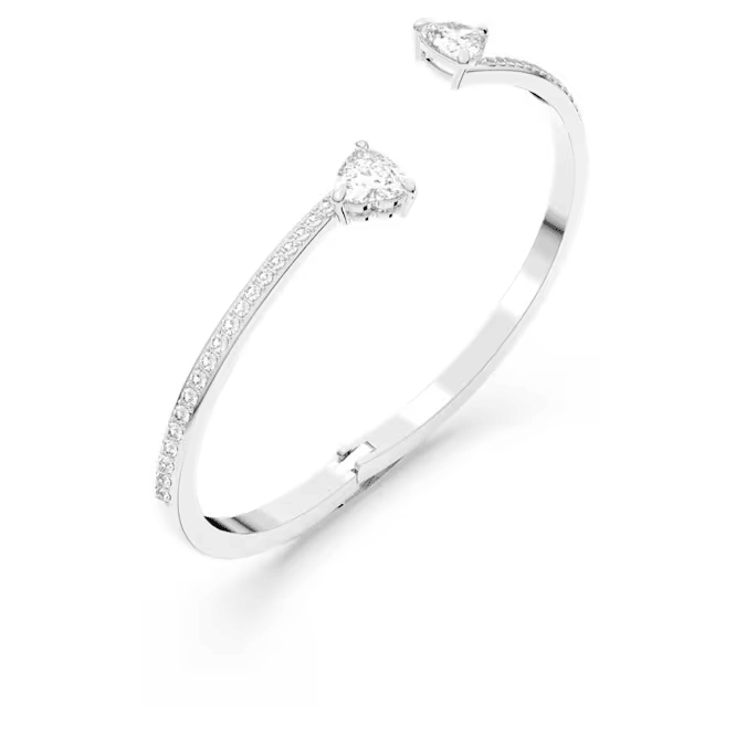 Swarovski Silver Mesmera Heart Bangle