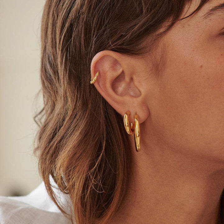 Daisy London Gold Mini Bold Hoop Earrings