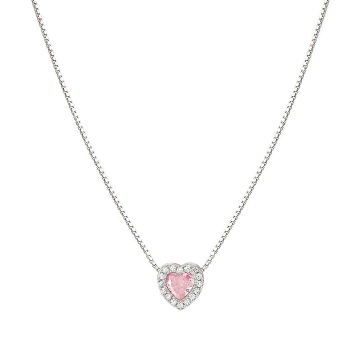 Nomination Silver All my Love Pink Heart Necklace