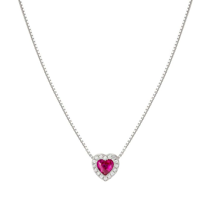 Nomination Silver All my Love Red Heart Necklace