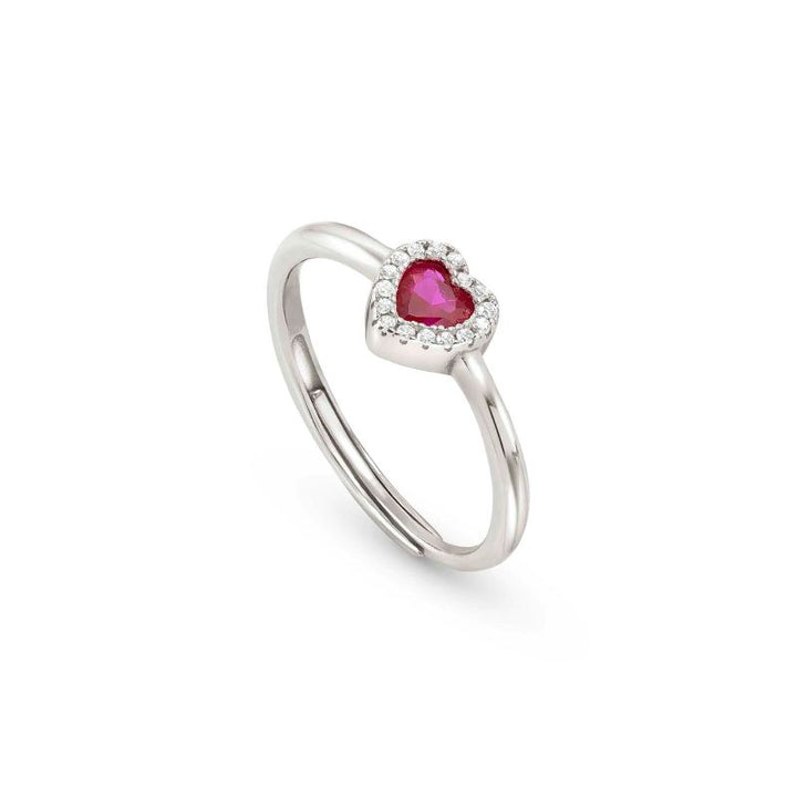 Nomination Silver All My Love Red Heart Adjustable Ring