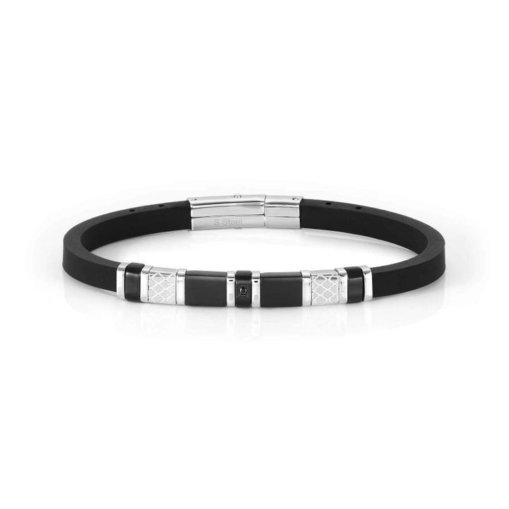 Nomination Black City Silicone Bracelet